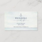 Website van de Nautical Anchor Waterverf Ocean Informatiekaartje (Voorkant)