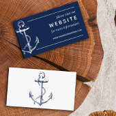 Website van de Nautical White Ship Anchor Wedding Informatiekaartje