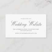 Website van Elegant Eucalyptus Greenery Gold Weddi Informatiekaartje (Voorkant)