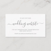 Website van Elegant Eucalyptus Greenery Gold Weddi Informatiekaartje (Voorkant)