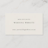 Website van Floral Wedding Neding Banksia Waterver Visitekaartje (Achterkant)