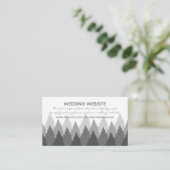 Website van Grey Forest Range Woodland Wedding Informatiekaartje (Staand voorkant)