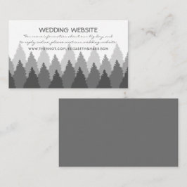 Website van Grey Forest Range Woodland Wedding Informatiekaartje