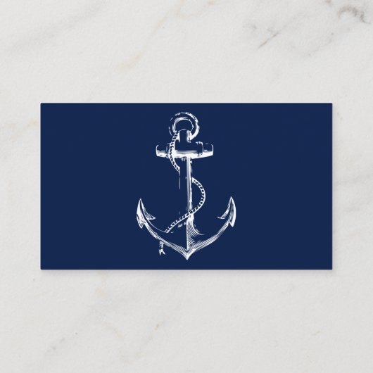 Website van het anchor bruiloft van het witte zeem informatiekaartje (Achterkant)