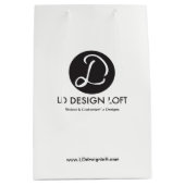  website van het Bedrijf Uw Logo Medium Cadeauzakje (Voorkant)