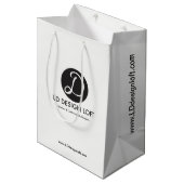  website van het Bedrijf Uw Logo Medium Cadeauzakje (Voorkant Gekanteld)