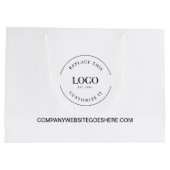 Website van het Bedrijf van de douane Uw Logo Groot Cadeauzakje (Achterkant)