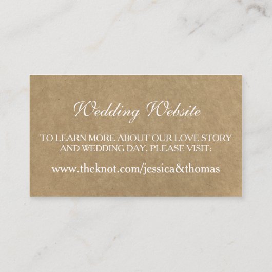 Website van het Kraft, Lace & Hoefijzer Collectie Informatiekaartje (Achterkant)