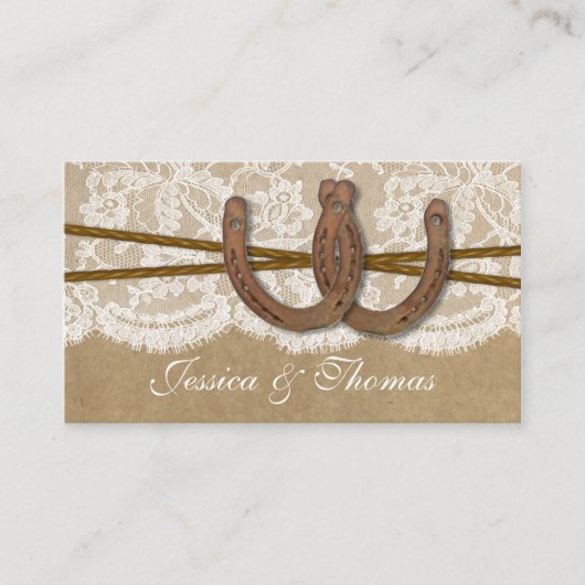 Website van het Kraft, Lace & Hoefijzer Collectie Informatiekaartje (Voorkant)