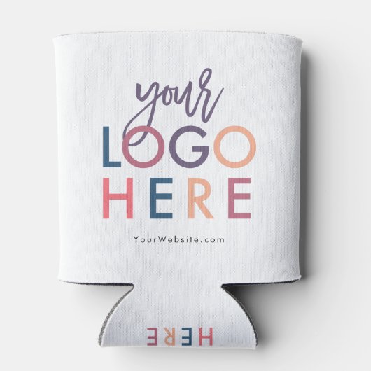 Website van het moderne bedrijf met eigen merk Log Blikjeskoeler (Achterkant)