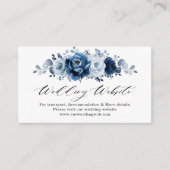 Website van het mosterd Blue Slate Navy Floral chi Informatiekaartje (Voorkant)