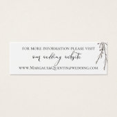 Website van het smaragdbos mini visitekaartjes (Voorkant)