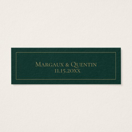 Website van het smaragdbos mini visitekaartjes (Achterkant)