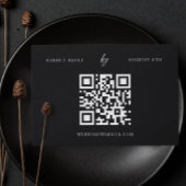 Website van het zwarte en witte moderne huwelijk RSVP kaartje