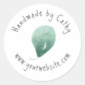 Website van Leaf Small Craft Ronde Sticker (Voorkant)