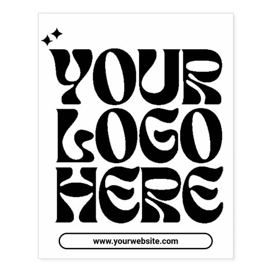 Website van Modern Business Logo Rubberstempel (Afrduk)