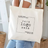 Website van Modern Custom Business Company Logo Grote Tote Bag