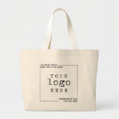 Website van Modern Custom Business Company Logo Grote Tote Bag (Voorkant)