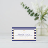 Website van Nautical Gold Anchor, Navy & Gold Wedd