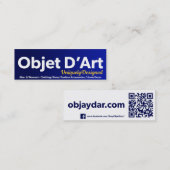 Website van object D'Art Mini Visitekaartje (Voorkant / Achterkant)