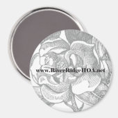 Website van River Ridge Herinneringsmagneet Magneet (Voorkant / Achterkant)