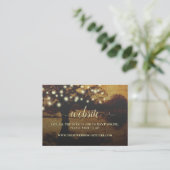 Website van Rustic Parchment Tree & Lights Wedding Informatiekaartje (Staand voorkant)