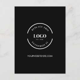 Website van Simple Corporate Custom Business logo Briefkaart