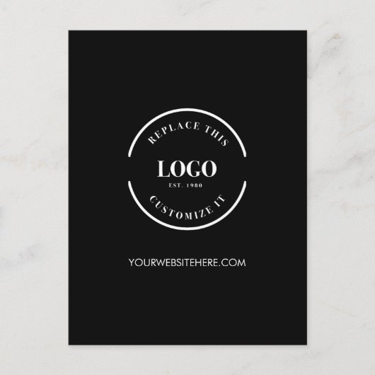 Website van Simple Corporate Custom Business logo Briefkaart (Voorkant)