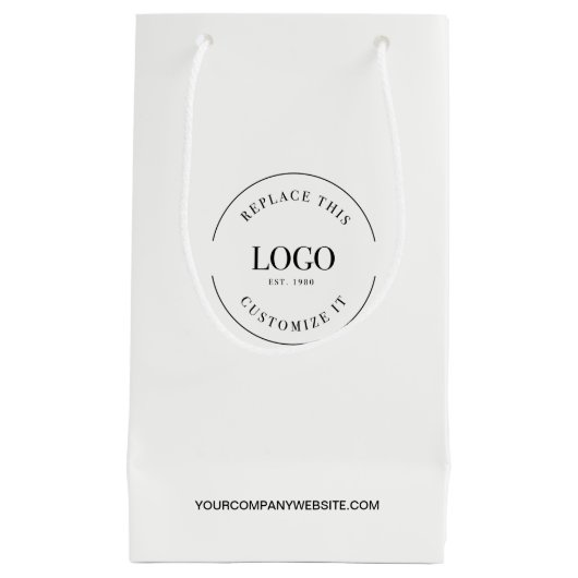  website van uw bedrijf Uw Logo mij Klein Cadeauzakje (Voorkant)