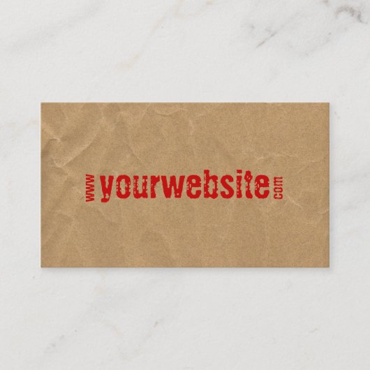 website-visitekaartje visitekaartje (Voorkant)