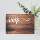 Website voor gereserveerde zitplaats voor trouweri RSVP kaartje (Staand voorkant)