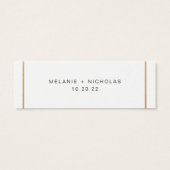 Website voor goudbruiloft of informatiekaart mini visitekaartjes (Achterkant)