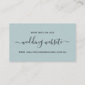 WEBSITE VOOR ZACHTE BLAUWE WATERVERF VISITEKAARTJE (Achterkant)