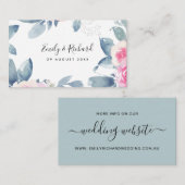 WEBSITE VOOR ZACHTE BLAUWE WATERVERF VISITEKAARTJE (Voorkant / Achterkant)