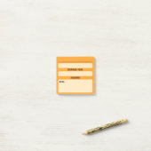 Website Wachtwoord Post-it Notities (Oranje) Post-it® Notes (Op bureau)