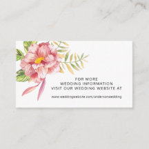 Website Waterverf Floral Wedding