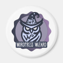 Website Wizard Badge Magnet