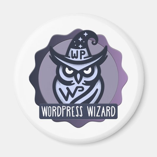 Website Wizard Badge Magnet (Voorkant)
