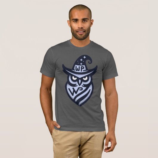 Website Wizard Donker T-shirt (Voorkant volledig)