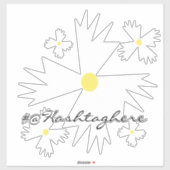 Website Zakelijke Naam Daisy Script Auto Sticker (Vel)