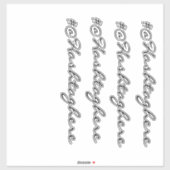Website Zakelijke Naam Ruit Script Auto Sticker (Vel)