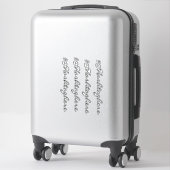 Website Zakelijke Naam Ruit Script Auto Sticker (Koffer)