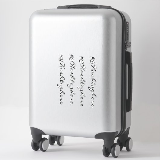 Website Zakelijke Naam Ruit Script Auto Sticker (Koffer)