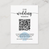 Website zeestrand Blue Seashell-register Informatiekaartje (Voorkant)