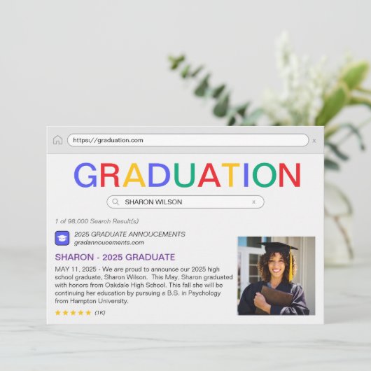 Website zoekresultaat Afstuderen Aankondiging (Staand voorkant)