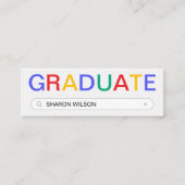 Website zoekresultaat Afstuderen naam invoegen Mini Visitekaartje (Voorkant)