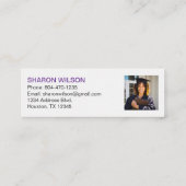 Website zoekresultaat Afstuderen naam invoegen Mini Visitekaartje (Achterkant)