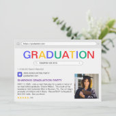 Website Zoekresultaat Graduation Party Kaart (Staand voorkant)