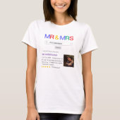 Website Zoekresultaten Mr & Mrs. Just Married T-shirt (Voorkant)