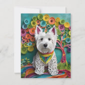 Websitepapier Quilling Feestdagenkaart (Voorkant)